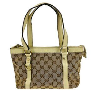 Gucci Beige Canvas GG Tote Handbag 141471 001364 NQ03674 BNN07